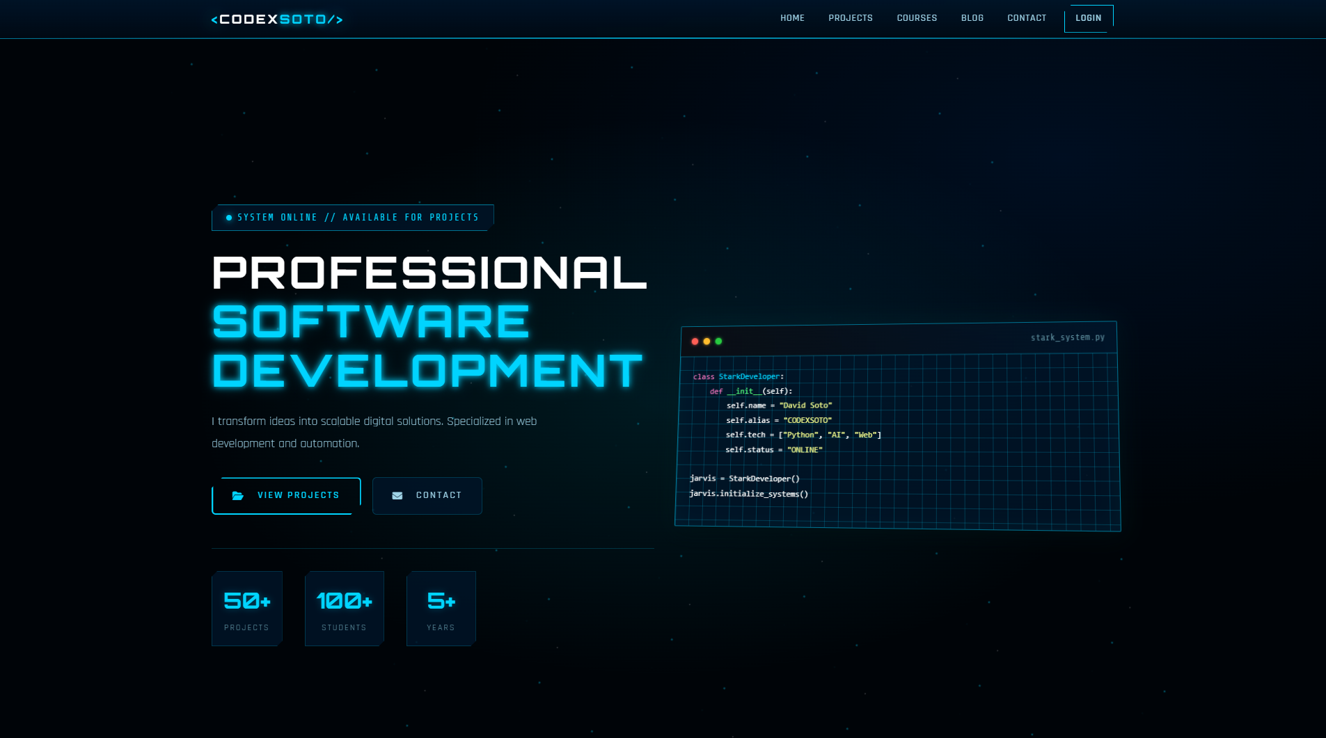 CODEXSOTO Portfolio
